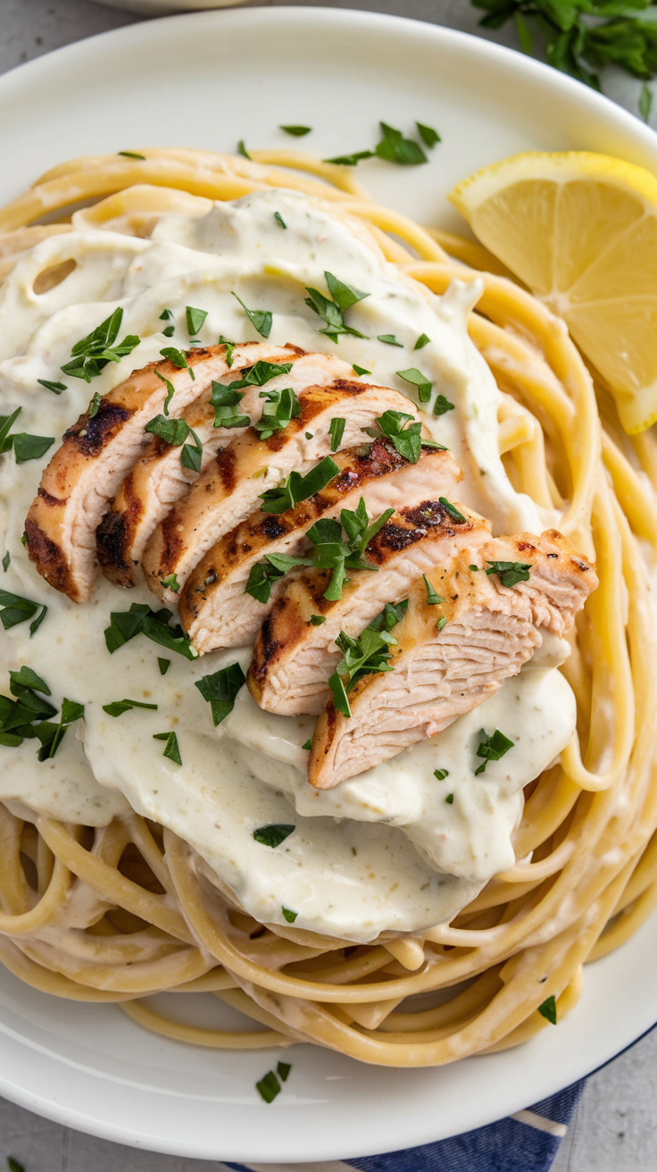 Chicken Alfred Pasta 1