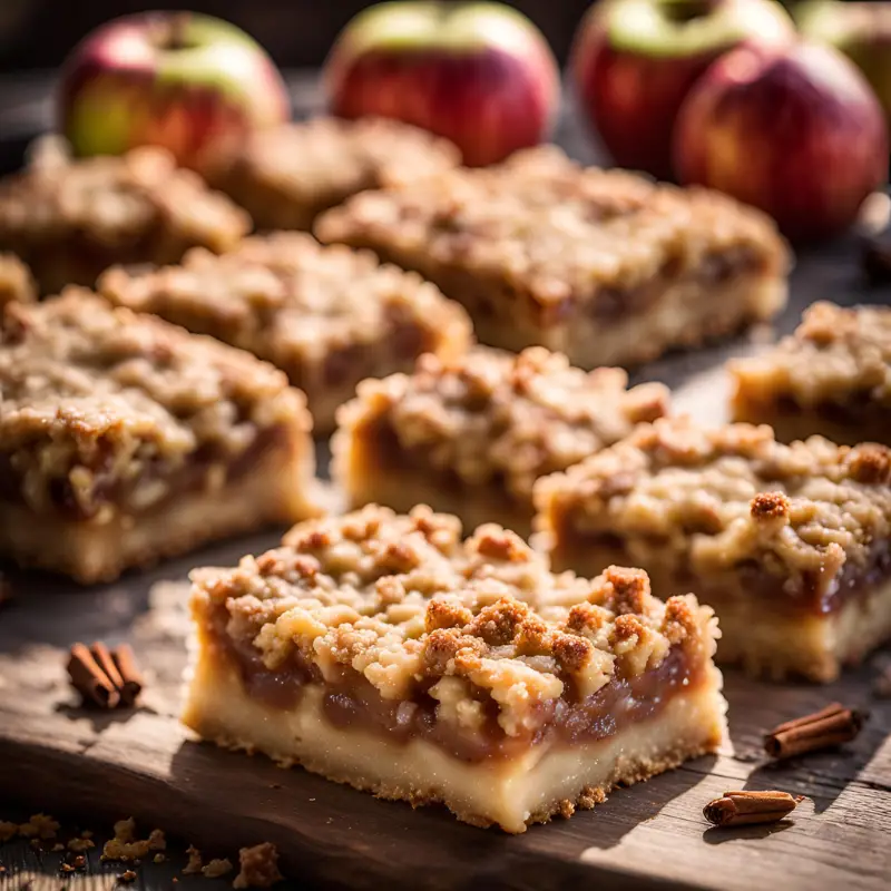 Apple Cinnamon Crumble Bars