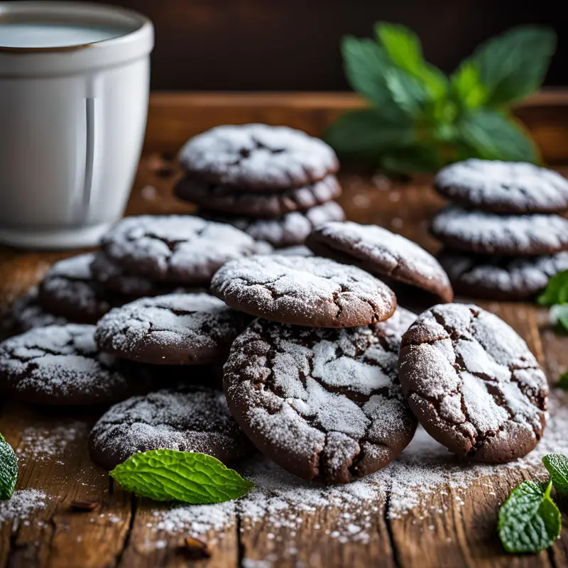 Dark Chocolate Mint Cookies