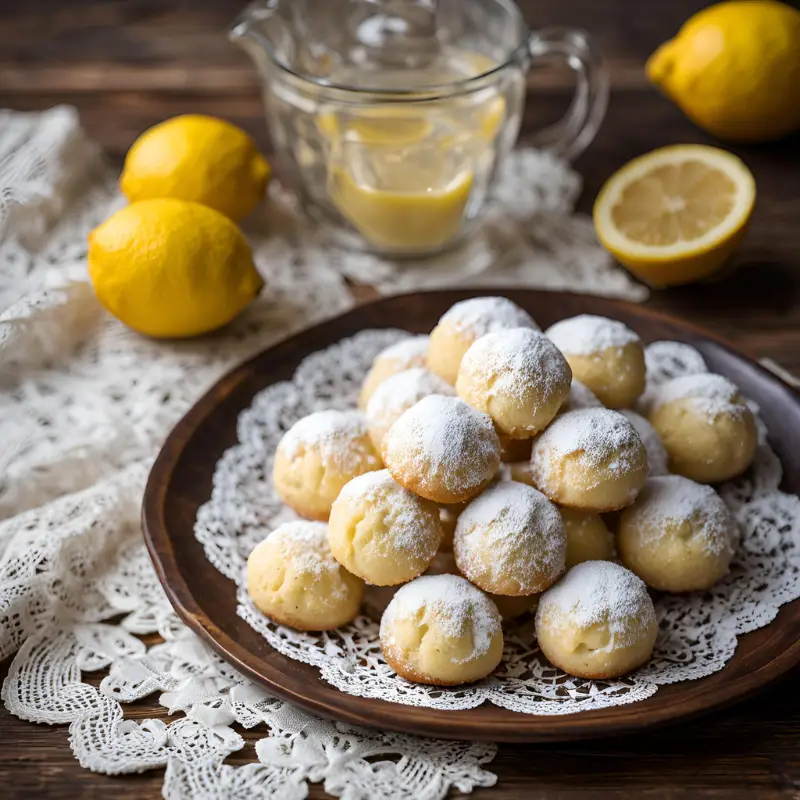 Lemon Snowball Cookies