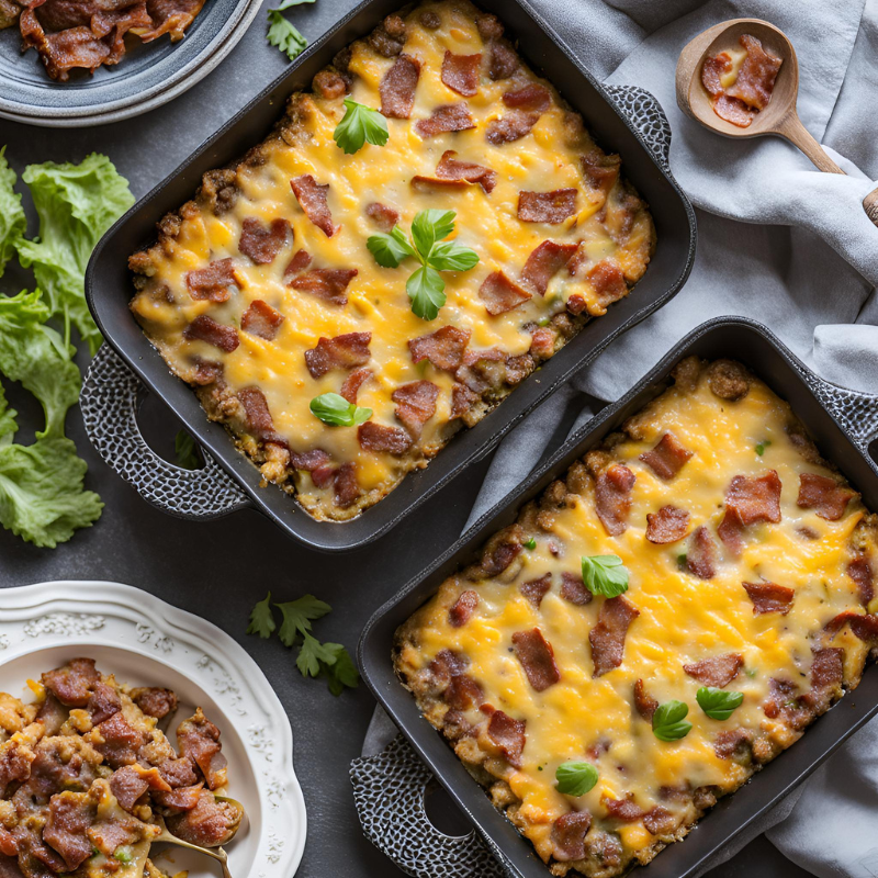 Bacon Cheeseburger Pasta Casserole