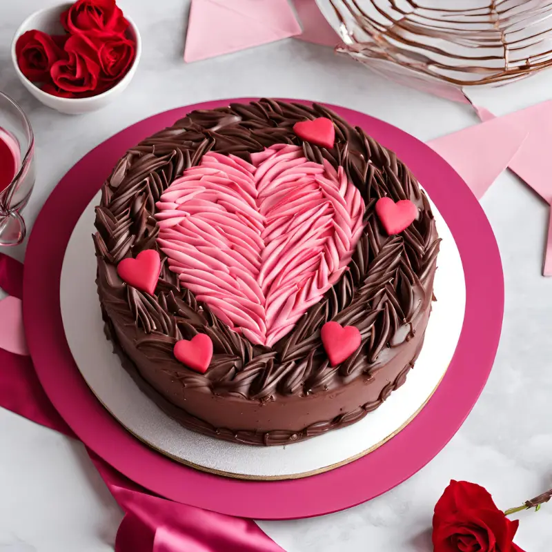 Cupid’s Chocolate Arrow Cake