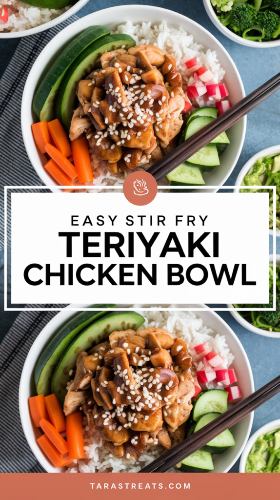 Easy Stir Fry Teriyaki Chicken Bowl