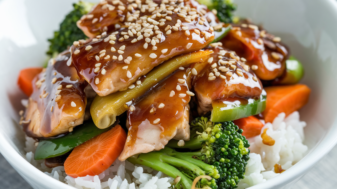 Easy Stir Fry Teriyaki Chicken Bowl Recipe