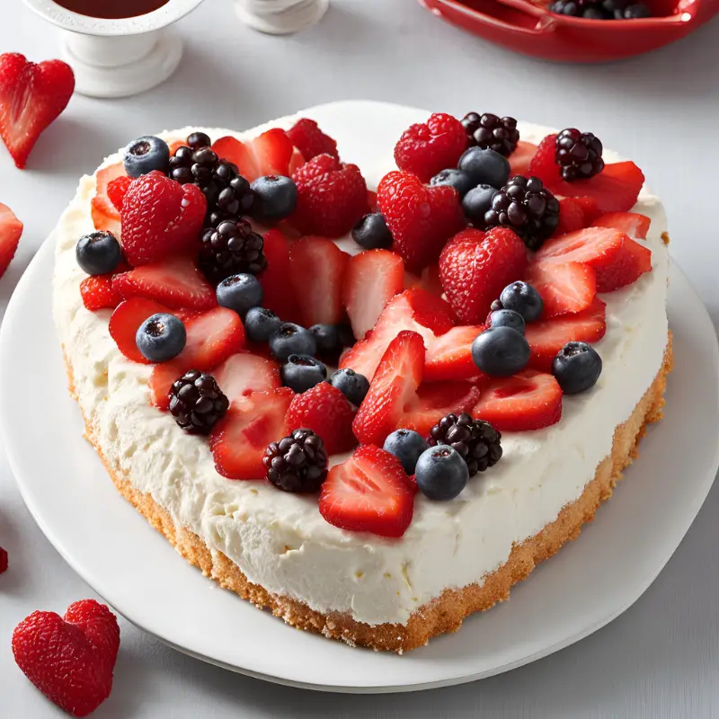 Heart-Shaped Angel Food Cake