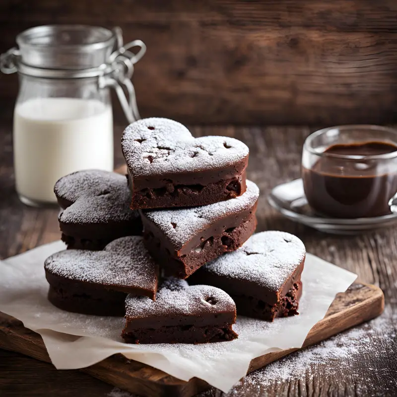 Heart-Shaped Brownies