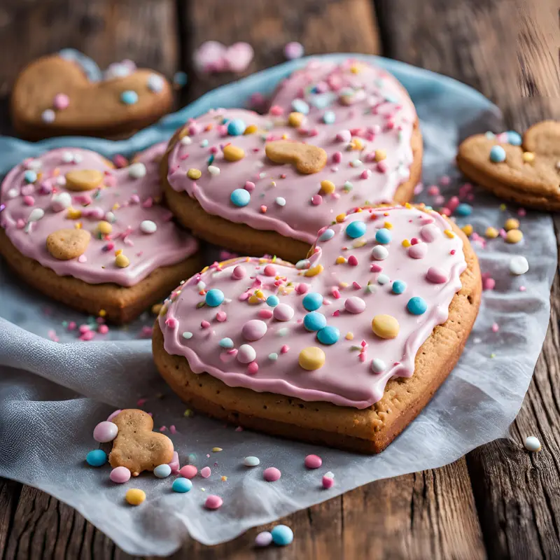 Heart-Shaped Cookie Cake