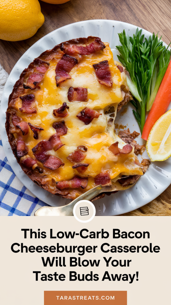 Low Carb bacon Cheeseburger Casserole recipe