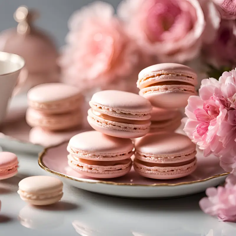 Pink Champagne Macarons