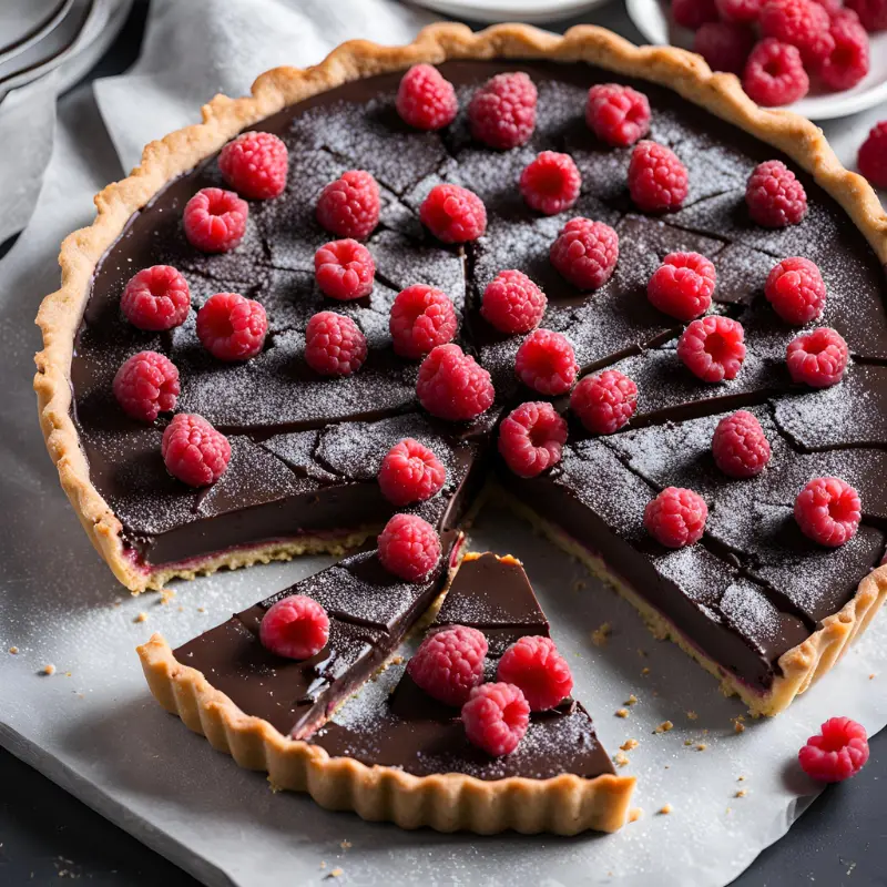 Raspberry Chocolate Tart