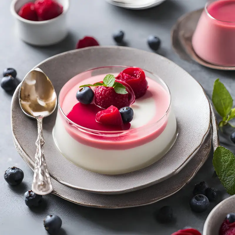 Rosewater Panna Cotta