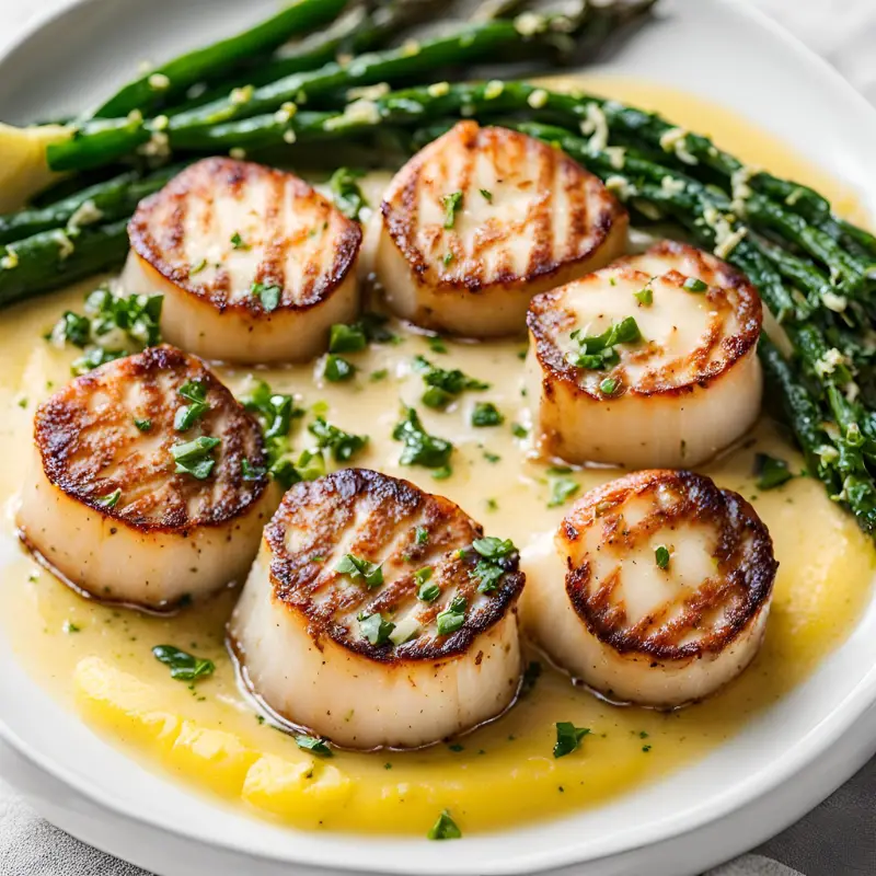 Seared Scallops with Lemon Butter