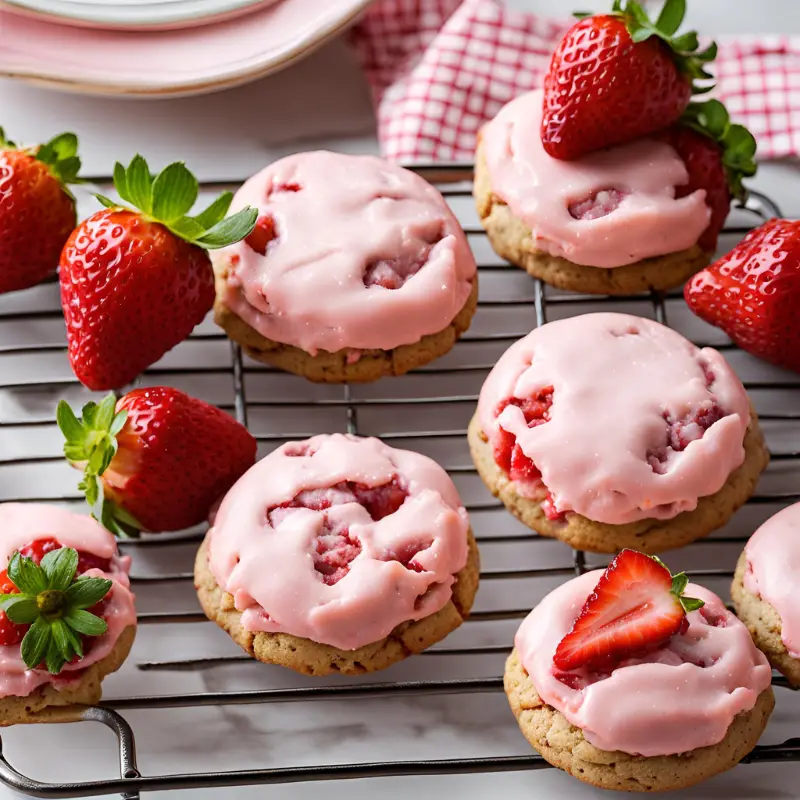 Strawberry Cake Cookies Recipe