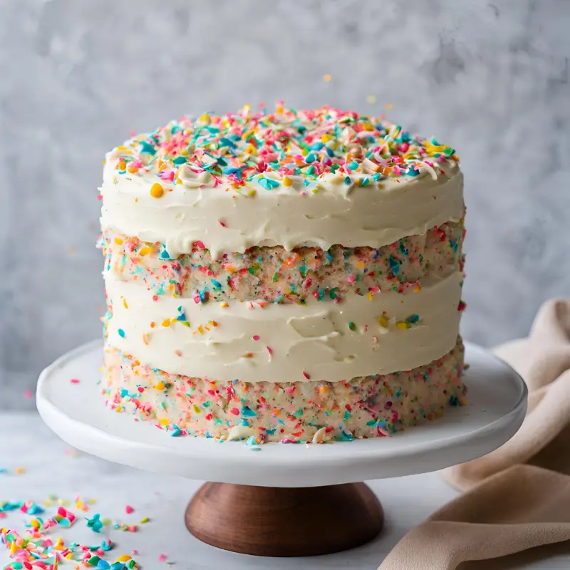 Vanilla Bean Funfetti Cake