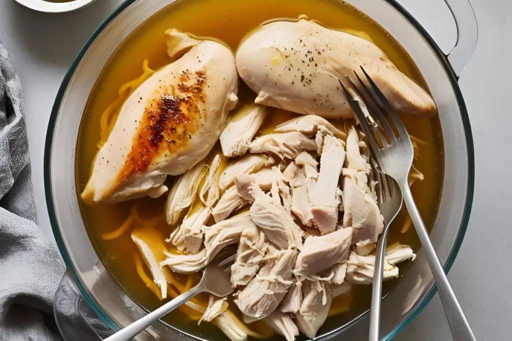 1. Cook and Shred the Chicken