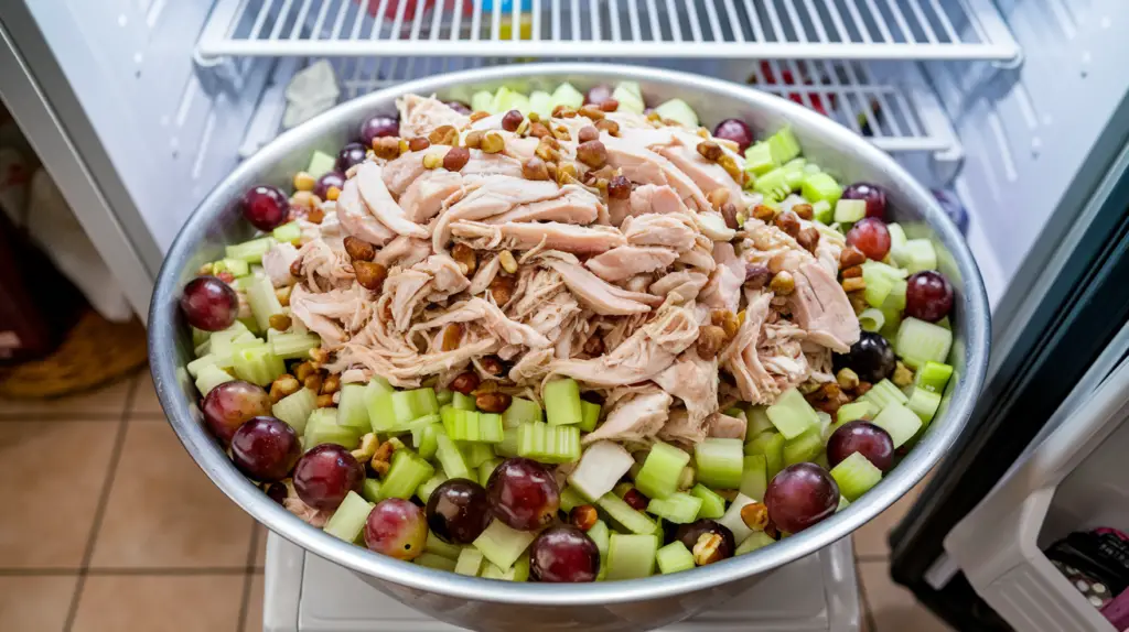 3. refrigerate the chicken salad mixture