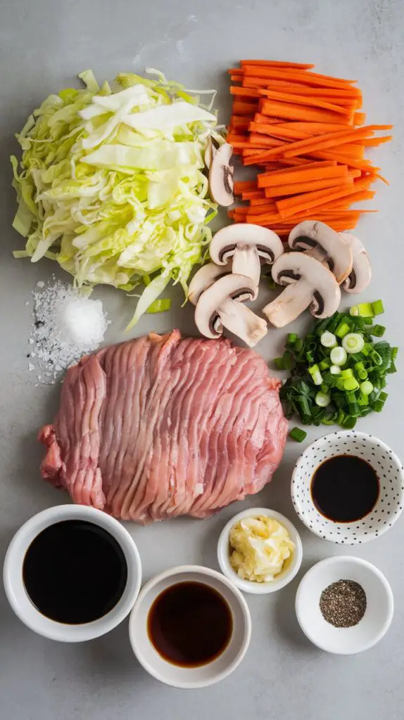 Air Fryer Egg Rolls Ingredients