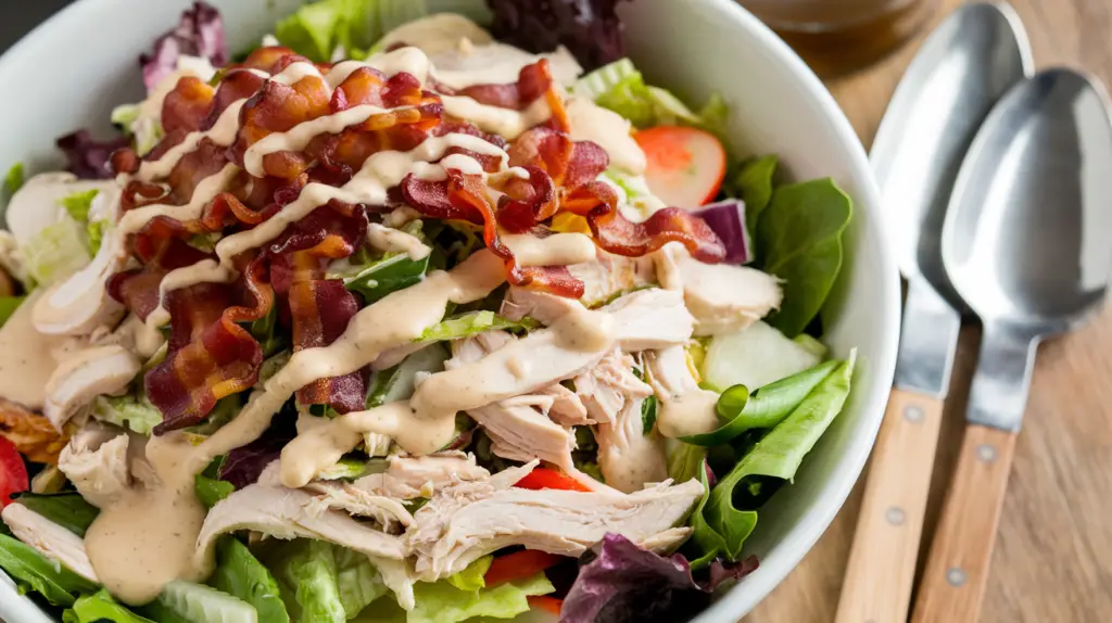 Assembled Chicken Bacon Ranch Salad
