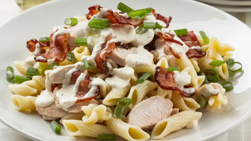 Bacon Ranch Pasta Salad!