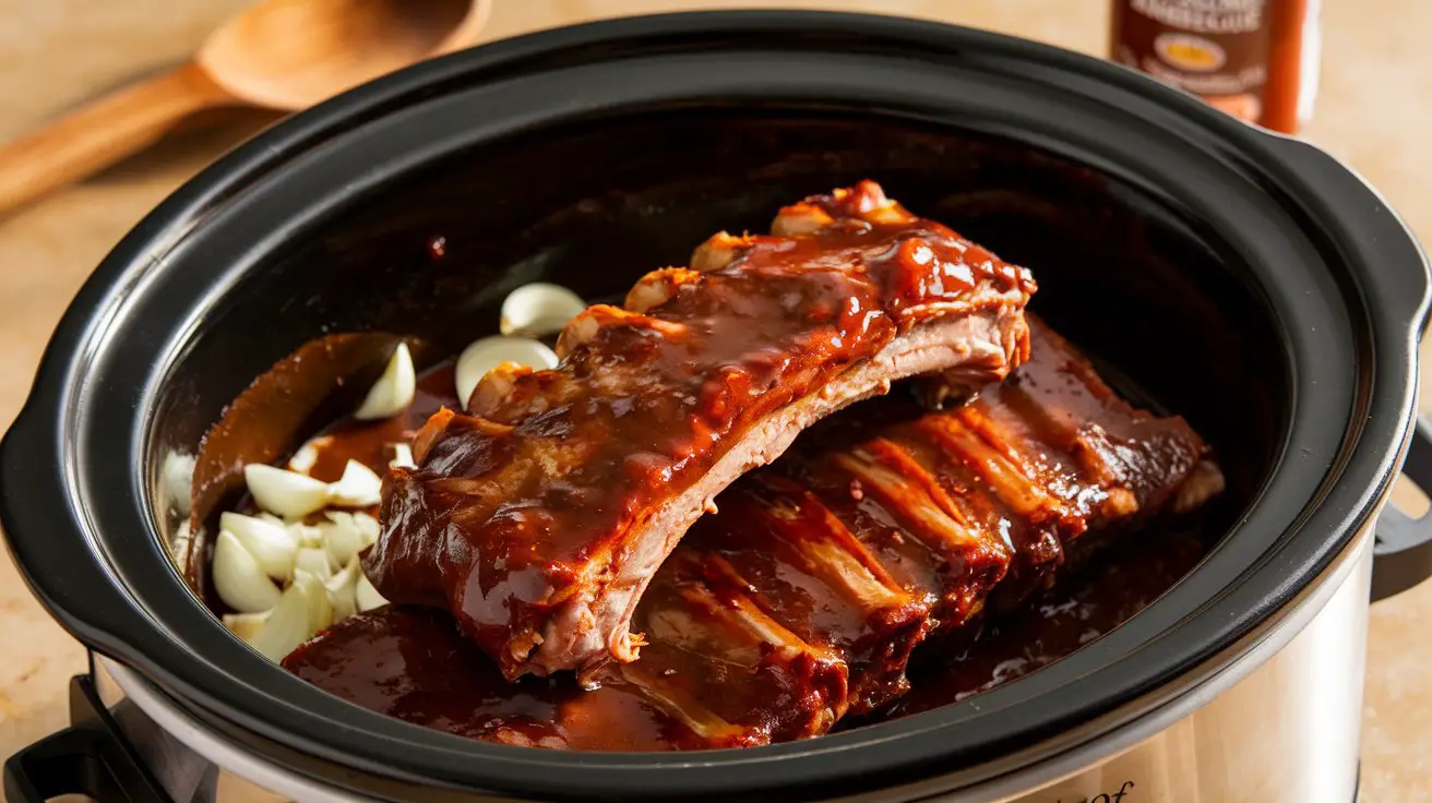 Easy Crockpot BBQ Ribs Recipe!
