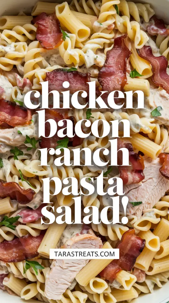 Chicken Bacon Ranch Pasta Salad