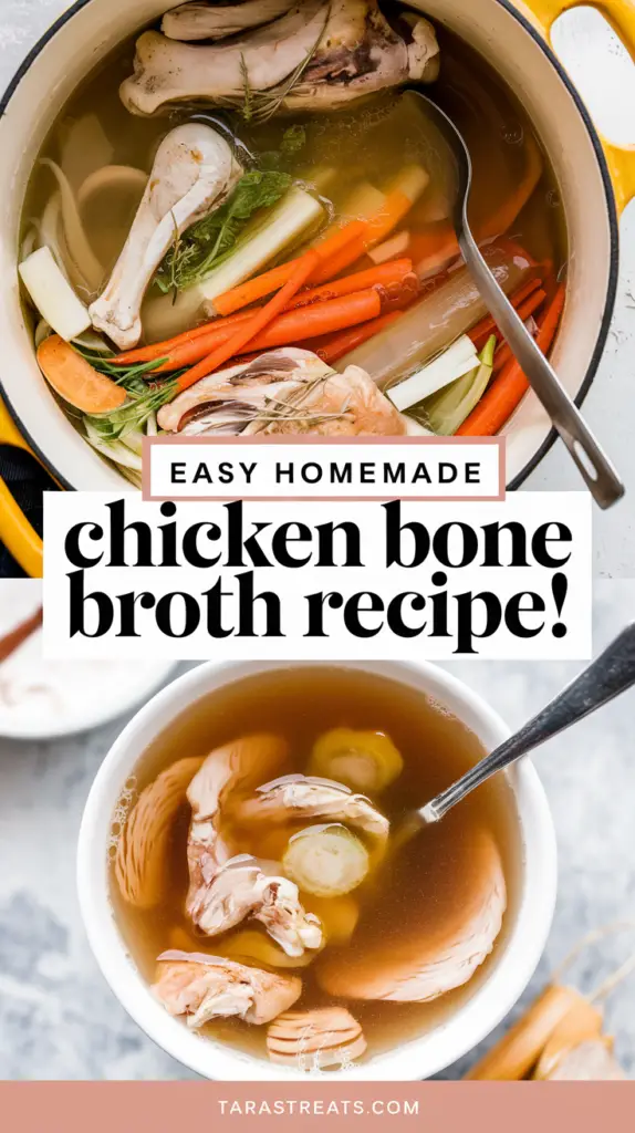 Easy Homemade Chicken Bone Broth Recipe