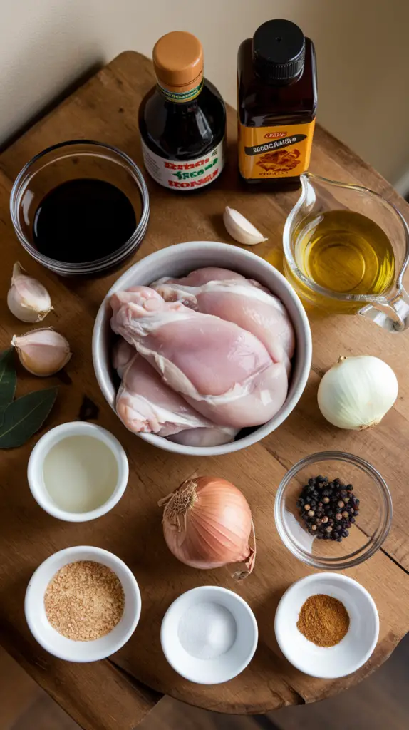 Filipino Chicken Adobo Ingredients