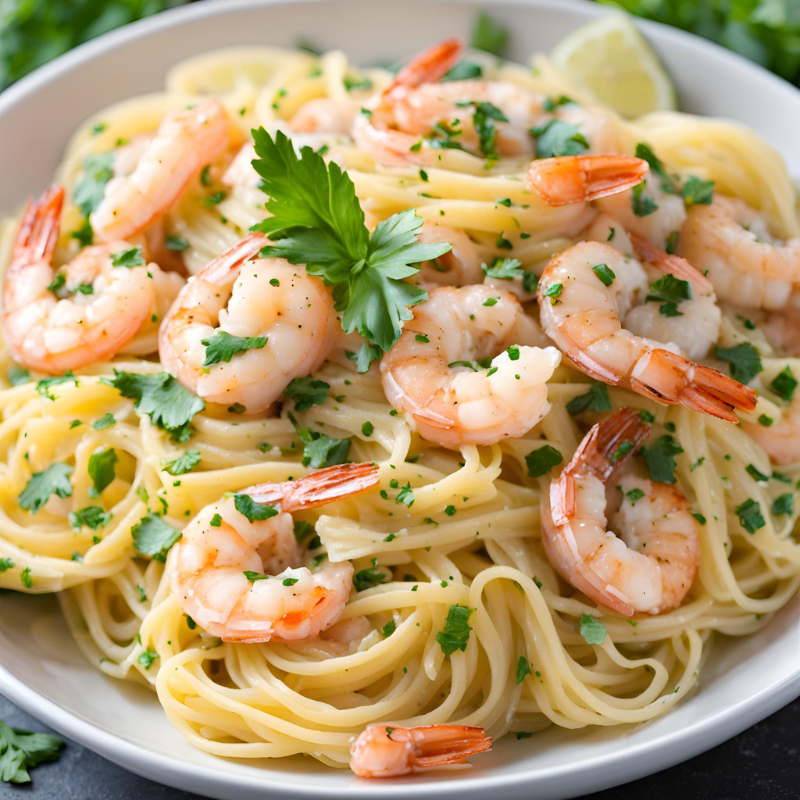 Healthy Shrimp Scampi