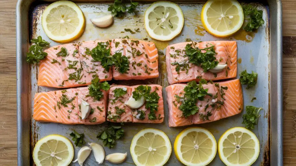 Lemon Garlic Herb Salmon