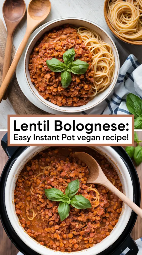Lentil Bolognese recipe