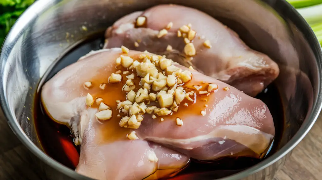 Marinate the Chicken with Soy Sauce