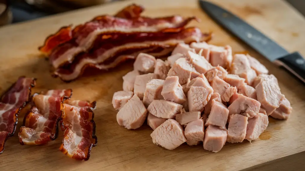 Prepare the Chicken & Bacon