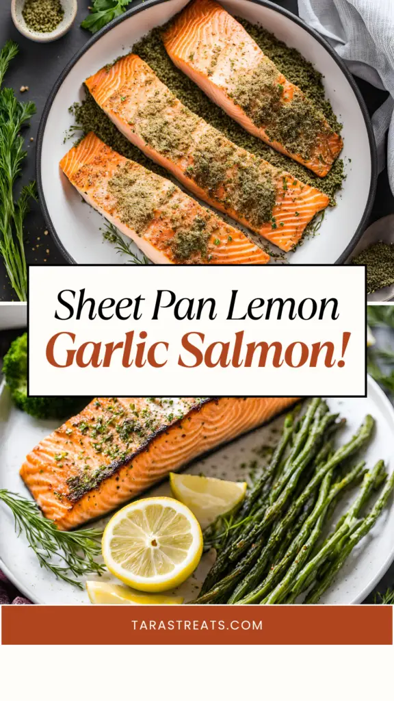 Sheet Pan Lemon Garlic Salmon!
