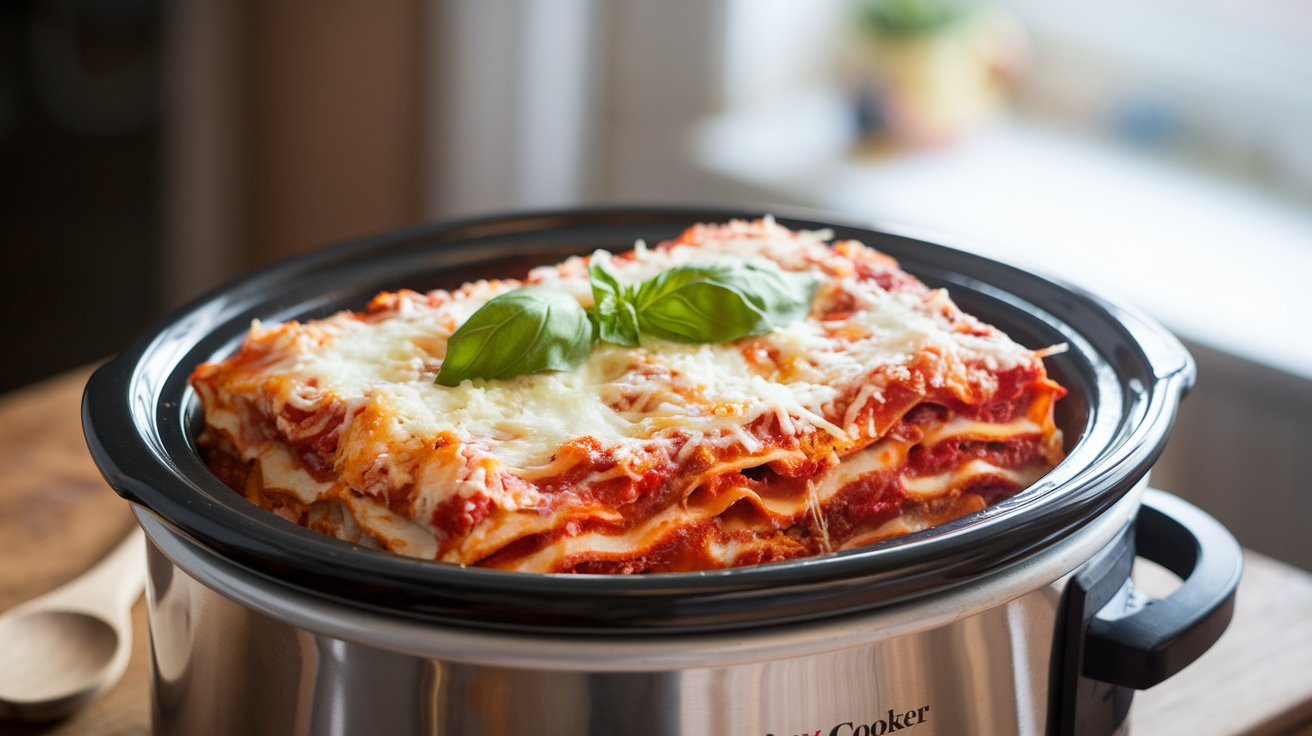 Easy Slow Cooker Lasagna Recipe!