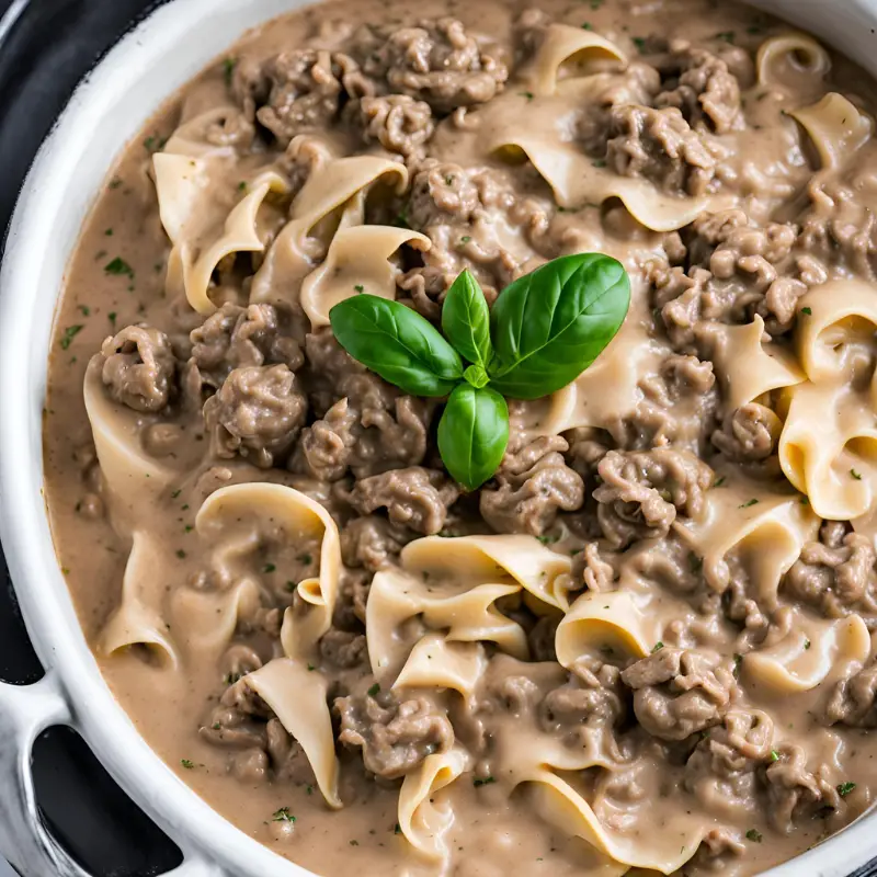 Stroganoff With Ground Beef
