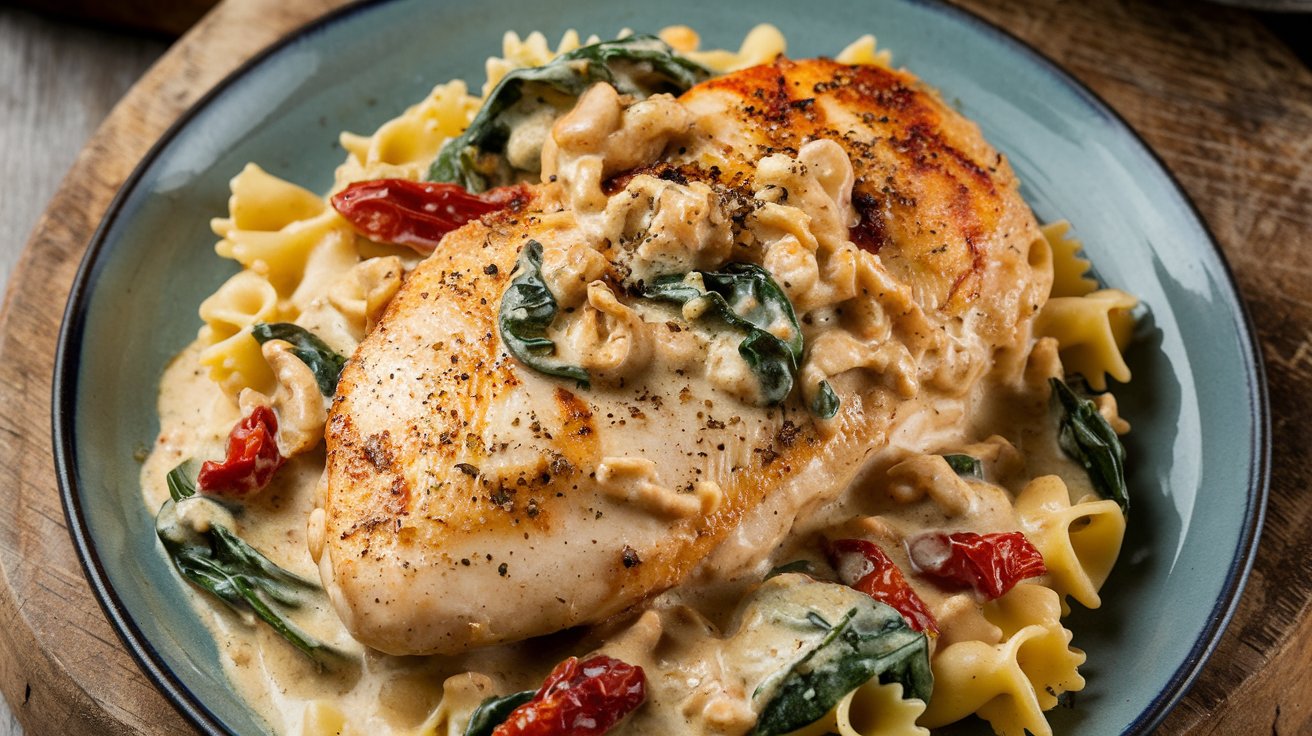 Creamy Tuscan Garlic Chicken!