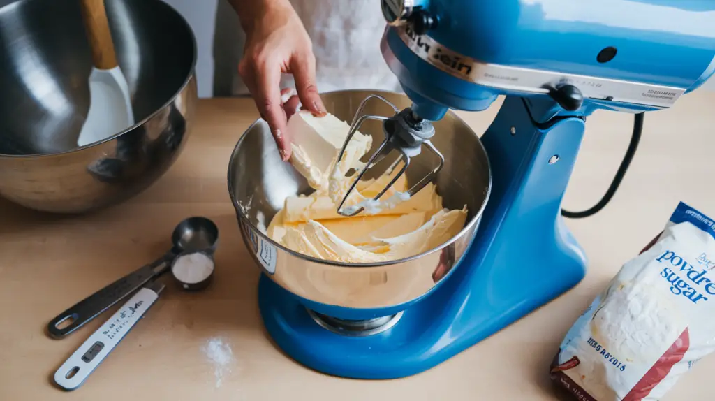 6. Make the frosting for your carrot cake