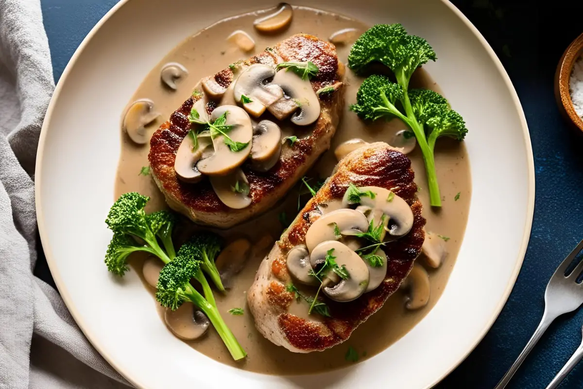 Pork Medallions With Mushroom Gravy!