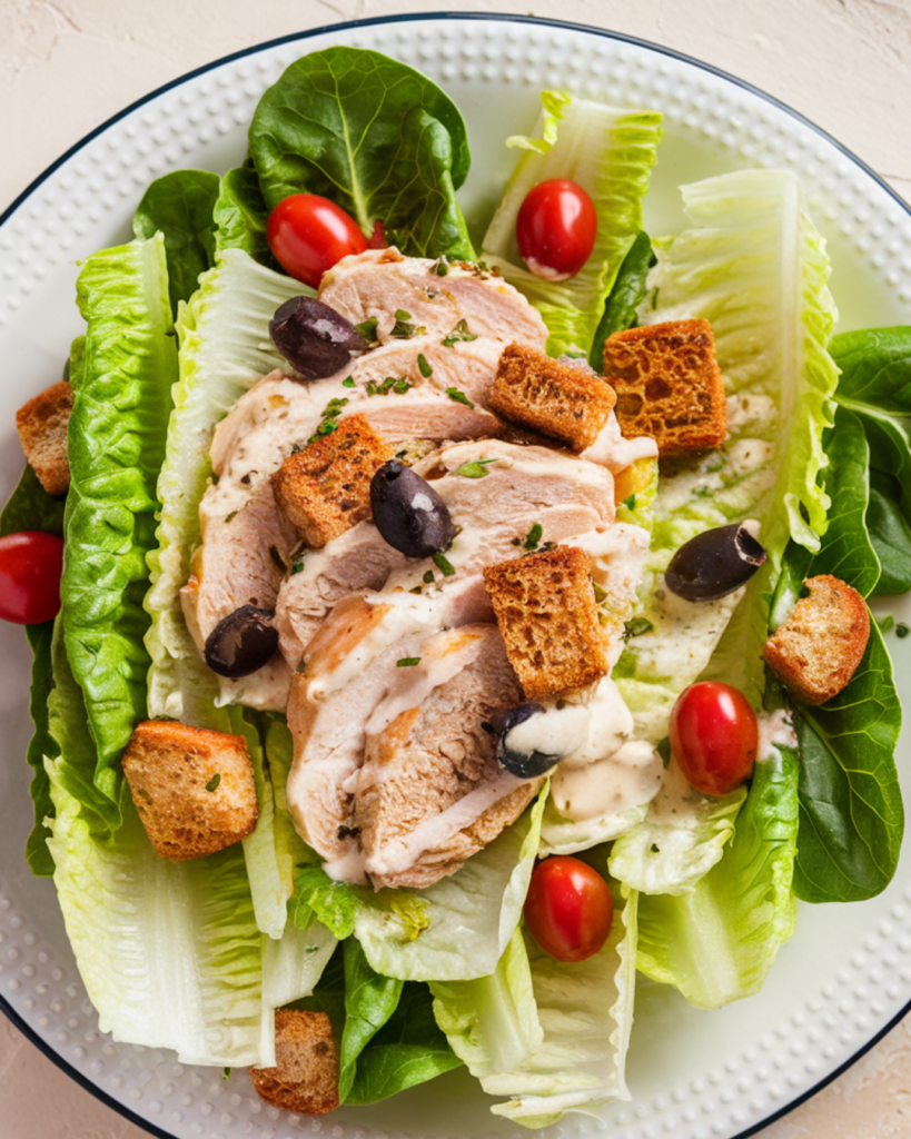 Caesar Pasta Chicken Salad