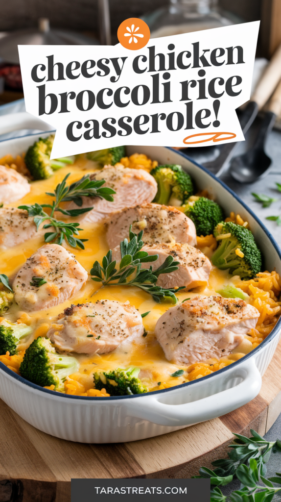 Cheesy Chicken Broccoli Rice Casserole