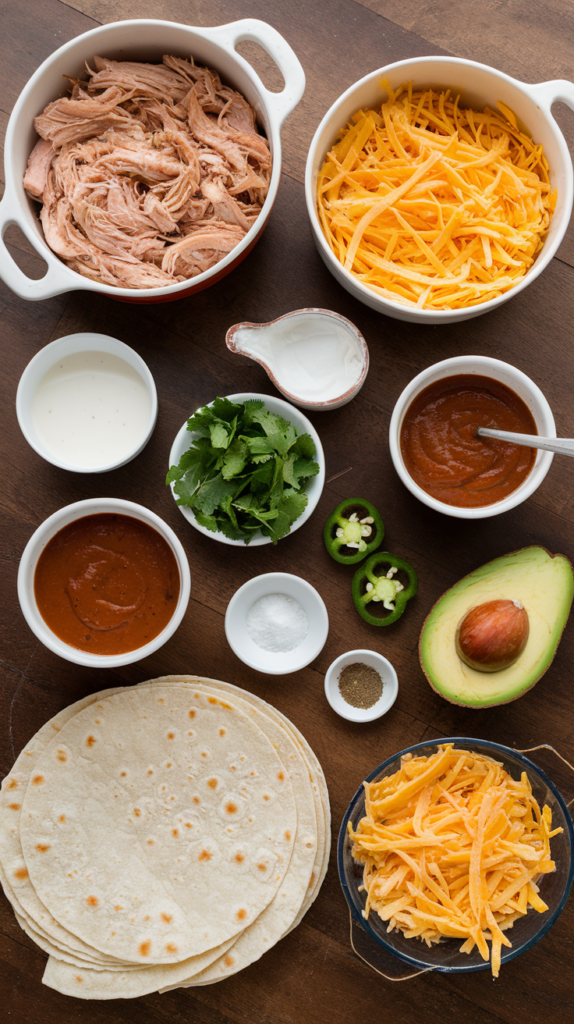 Chicken Enchiladas With Green Sauce ingredients