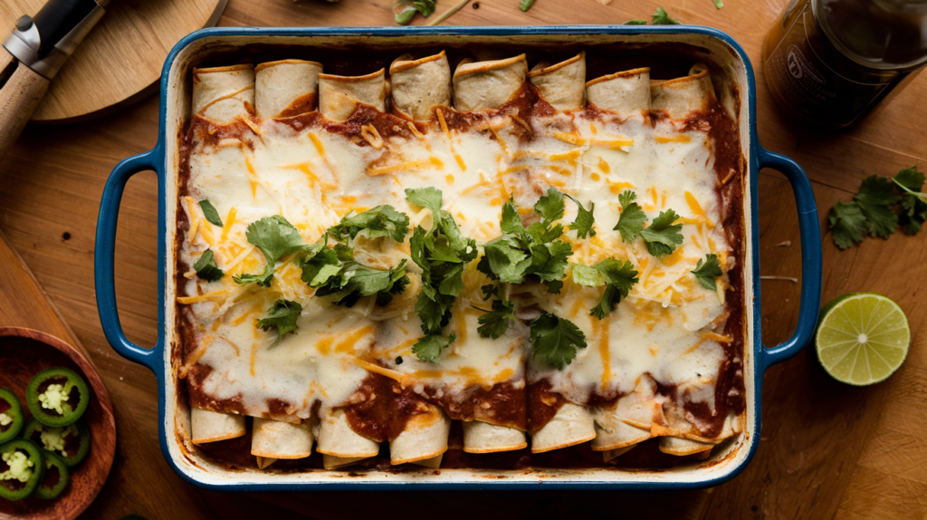 Chicken Enchiladas With Sour Cream Sauce