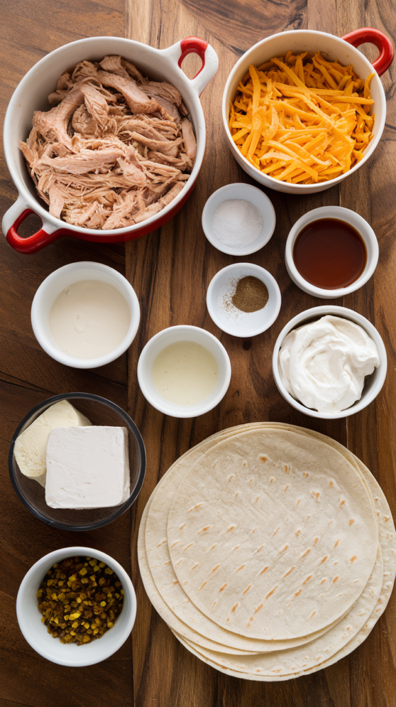 Chicken Enchiladas With White Sauce ingredients