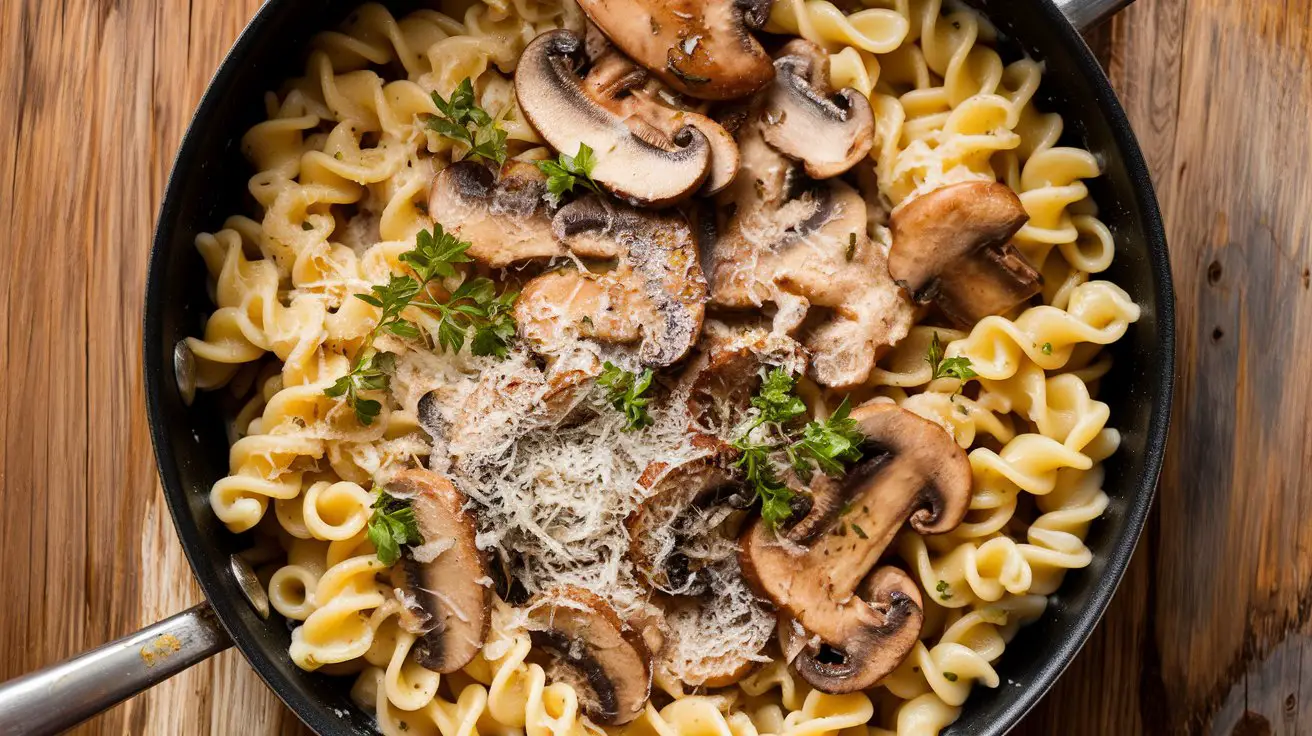 One-Pot Creamy Mushroom Pasta!