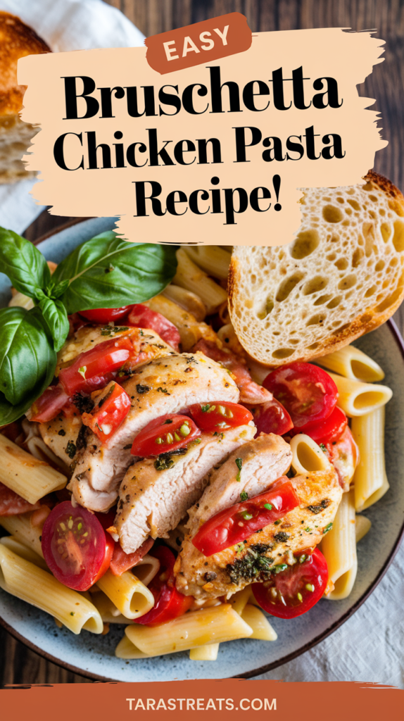 Easy Bruschetta Chicken Pasta Recipe