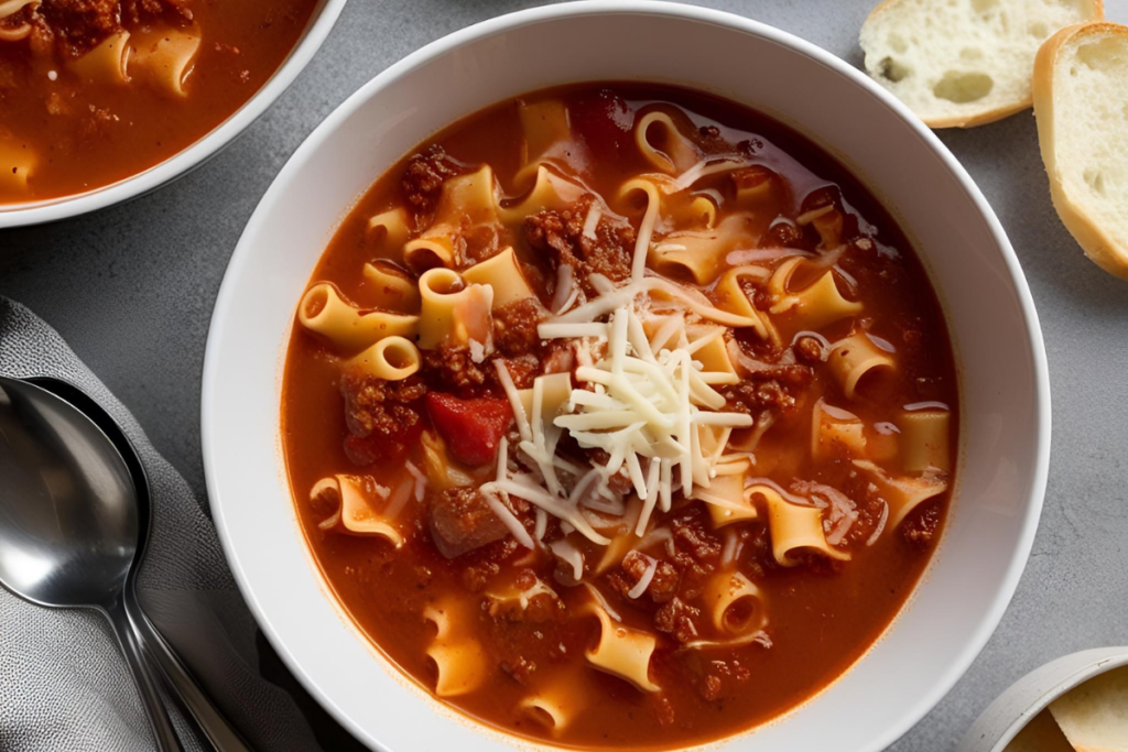 Easy Crockpot Lasagna Soup