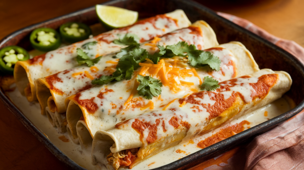Healthy White Chicken Enchiladas