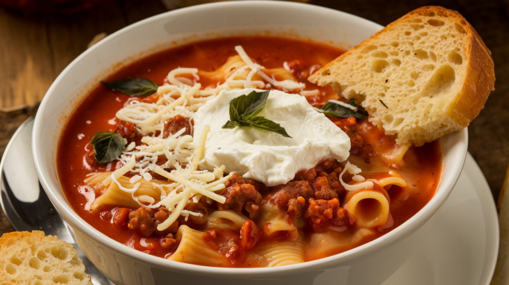 Homemade Lasagna Soup