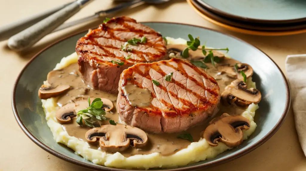 Homemade pork medallions