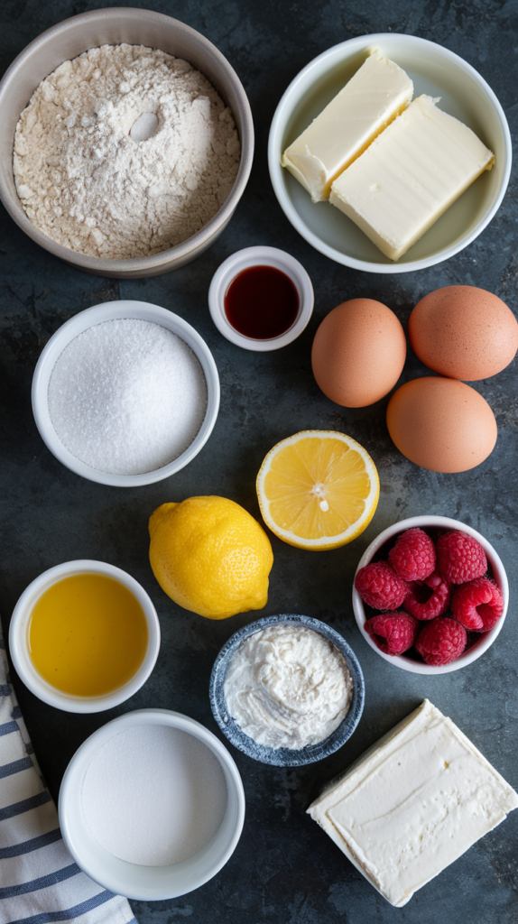 Ina Garten's Lemon Bars ingredients